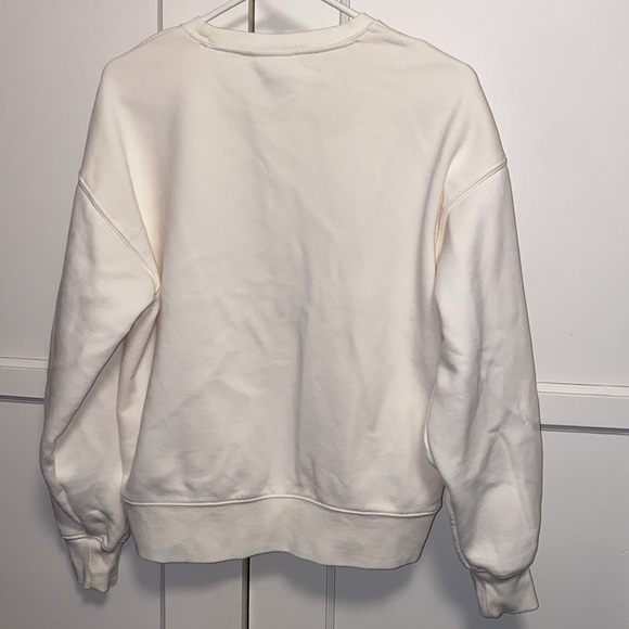 Champion XS Cream Ribbed Crew Neck Pullover Sweater - Picture 3 of 13